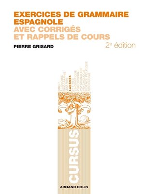 cover image of Exercices de grammaire espagnole